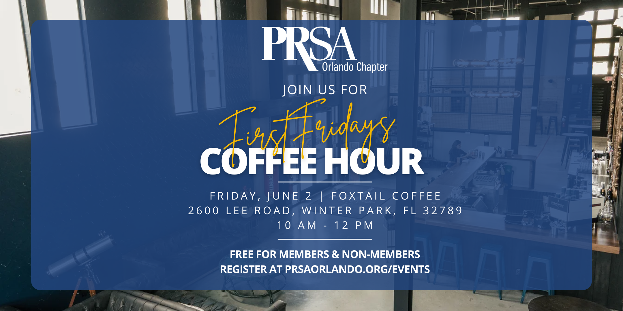 First Fridays: Coffee Hour