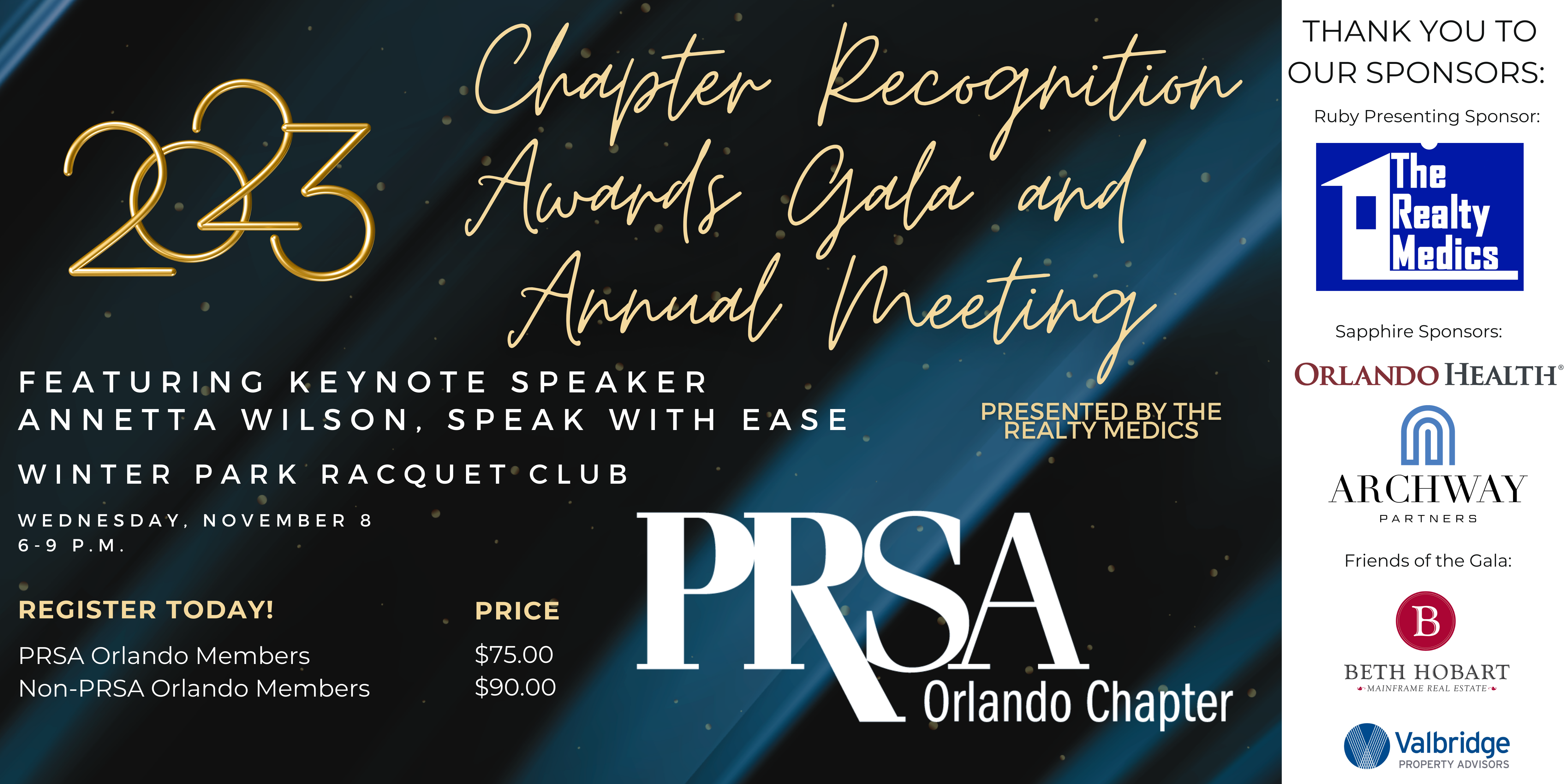 2023 Chapter Recognition Awards Gala & Annual Meeting