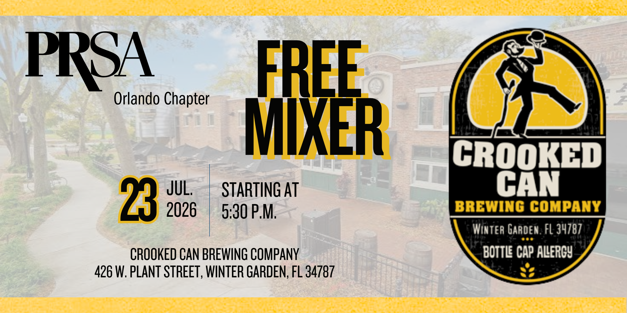 Summer Mixer July 23 at Crooked Can Brewing Co.